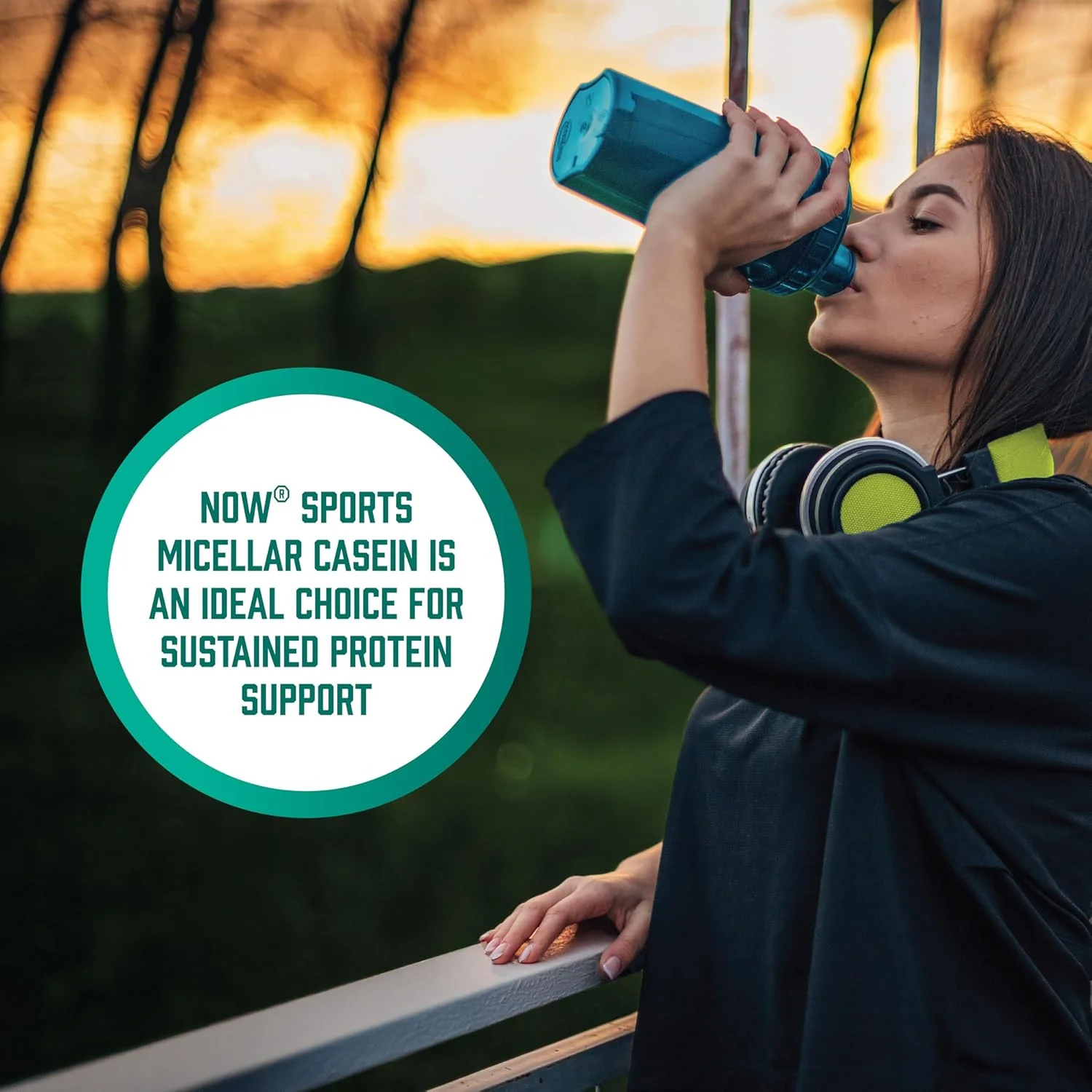 NOW Sports Nutrition، کازئین میسلار 19 گرم، رهش آهسته، پودر بدون طعم، 1.8 پوند NOW Sports Nutrition، کازئین میسلار 19 گرم، رهش آهسته، پودر بدون طعم، 1.8 پوند