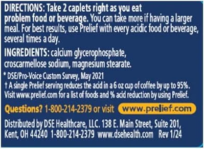 کپسول های کاهنده اسید پرلیف، مکمل غذایی، 120 عدد کپسول های کاهنده اسید پرلیف، مکمل غذایی، 120 عدد