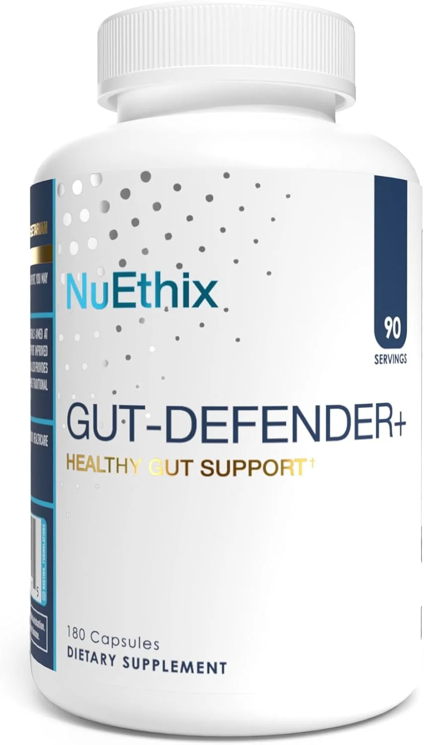 مکمل غذایی مدافع روده NuEthix Formulations Plus تعادل میکروبیوم، 180 کپسول، 90 سروینگ
