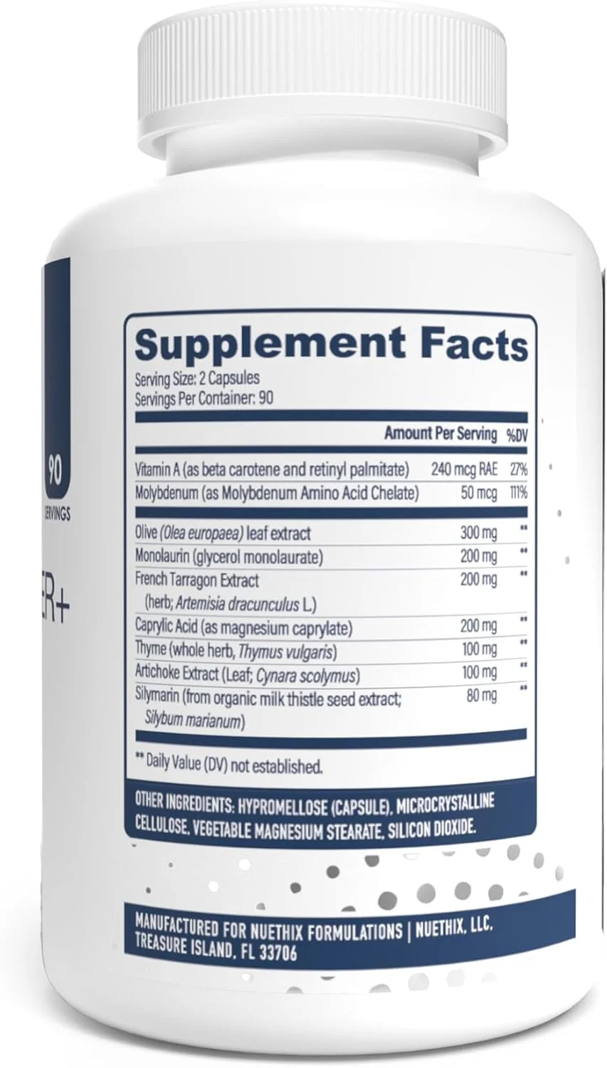 مکمل غذایی مدافع روده NuEthix Formulations Plus تعادل میکروبیوم، 180 کپسول، 90 سروینگ