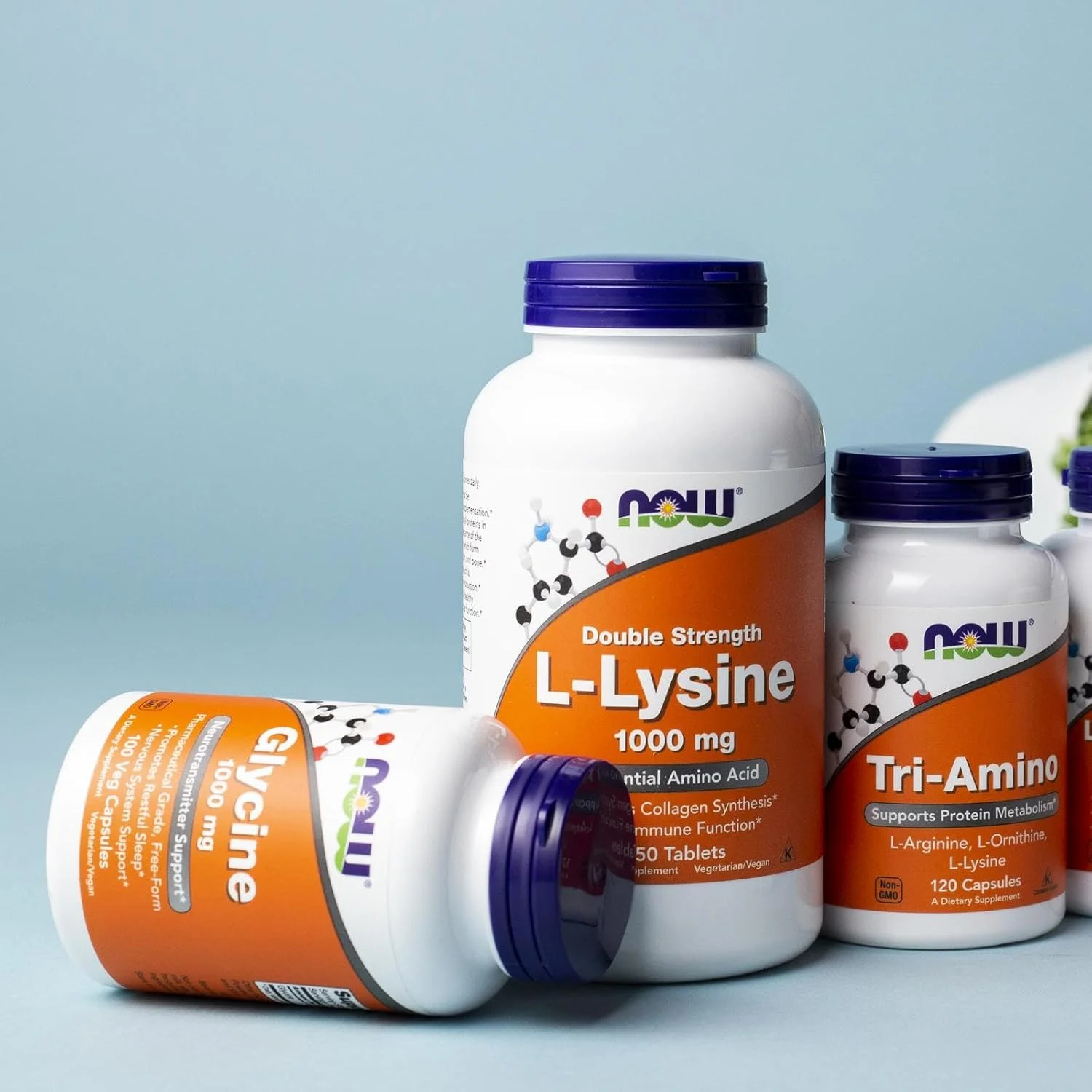 NOW Foods گلیسین (100 کپسول، 1000 میلی گرم)