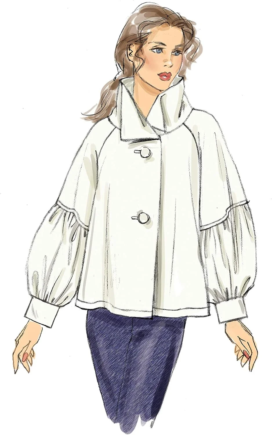 الگوهای Vogue V9347Y تاپ سوینگ بسیار آسان زنانه سایزهای 4-14