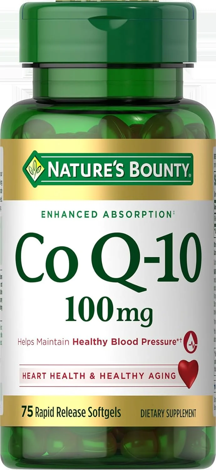 Nature's Bounty CoQ10، پشتیبانی از سلامت قلب، مکمل غذایی، 100 میلی گرم، 75 سافت ژل