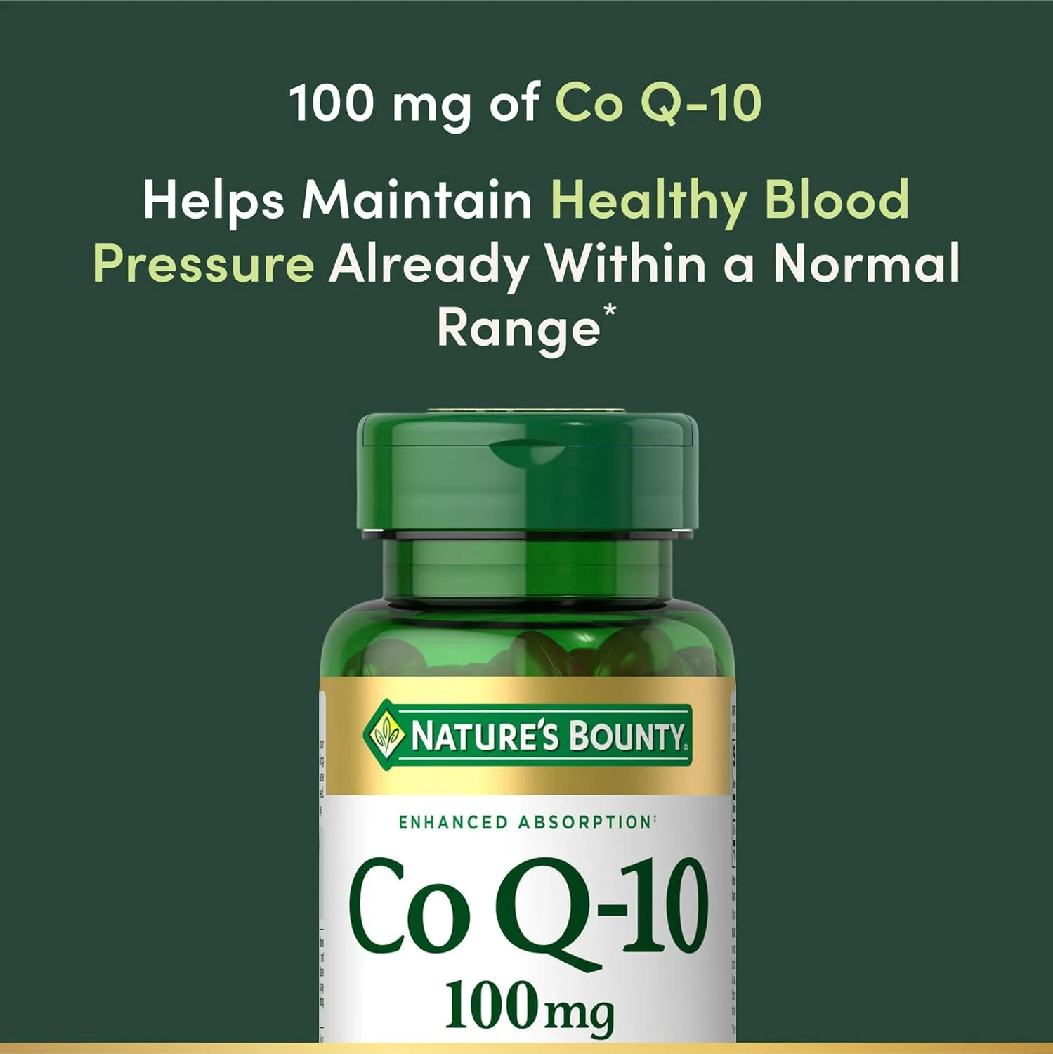 Nature's Bounty CoQ10، پشتیبانی از سلامت قلب، مکمل غذایی، 100 میلی گرم، 75 سافت ژل