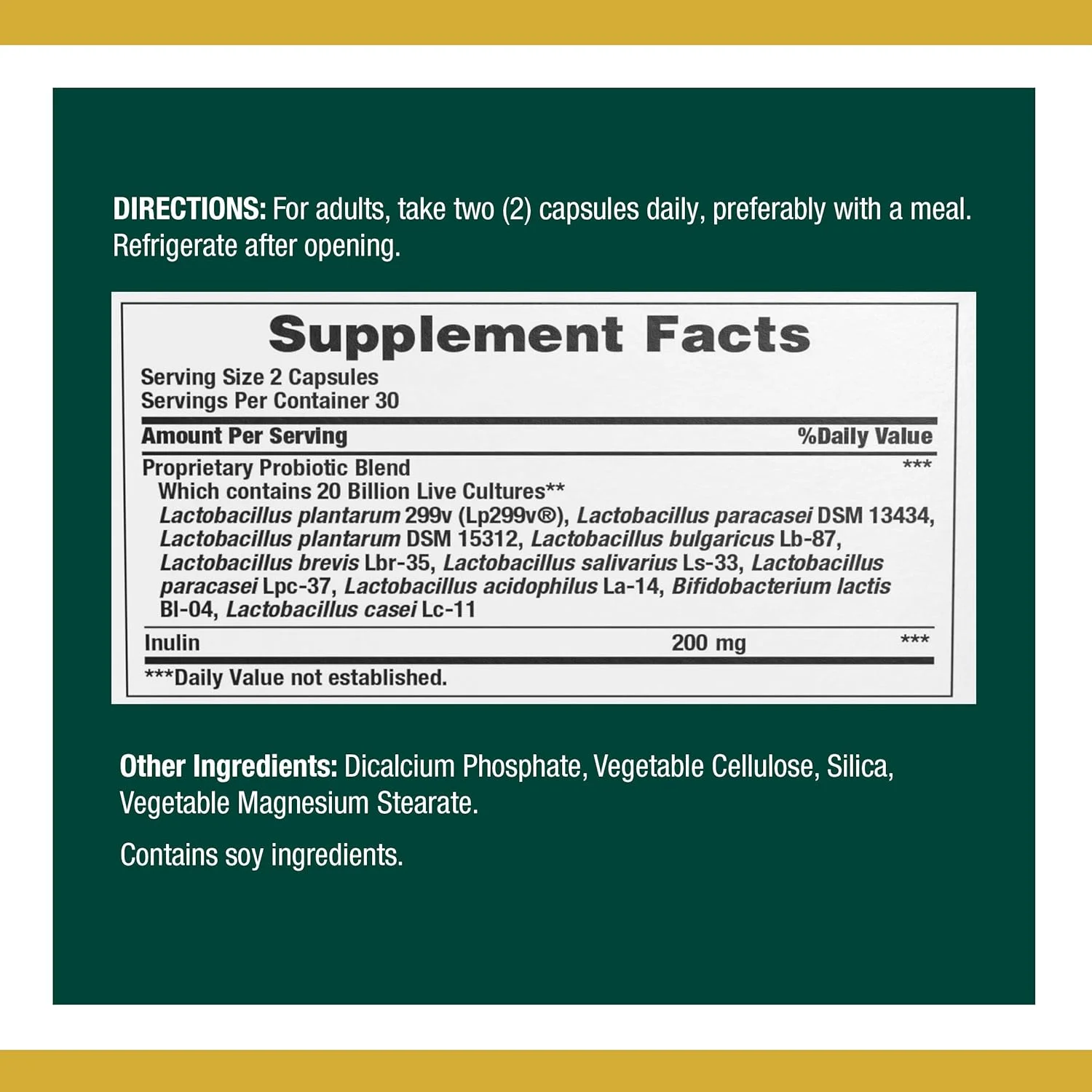 کپسول های پروبیوتیک مکمل غذایی فوق العاده قوی Nature's Bounty، 60 عدد