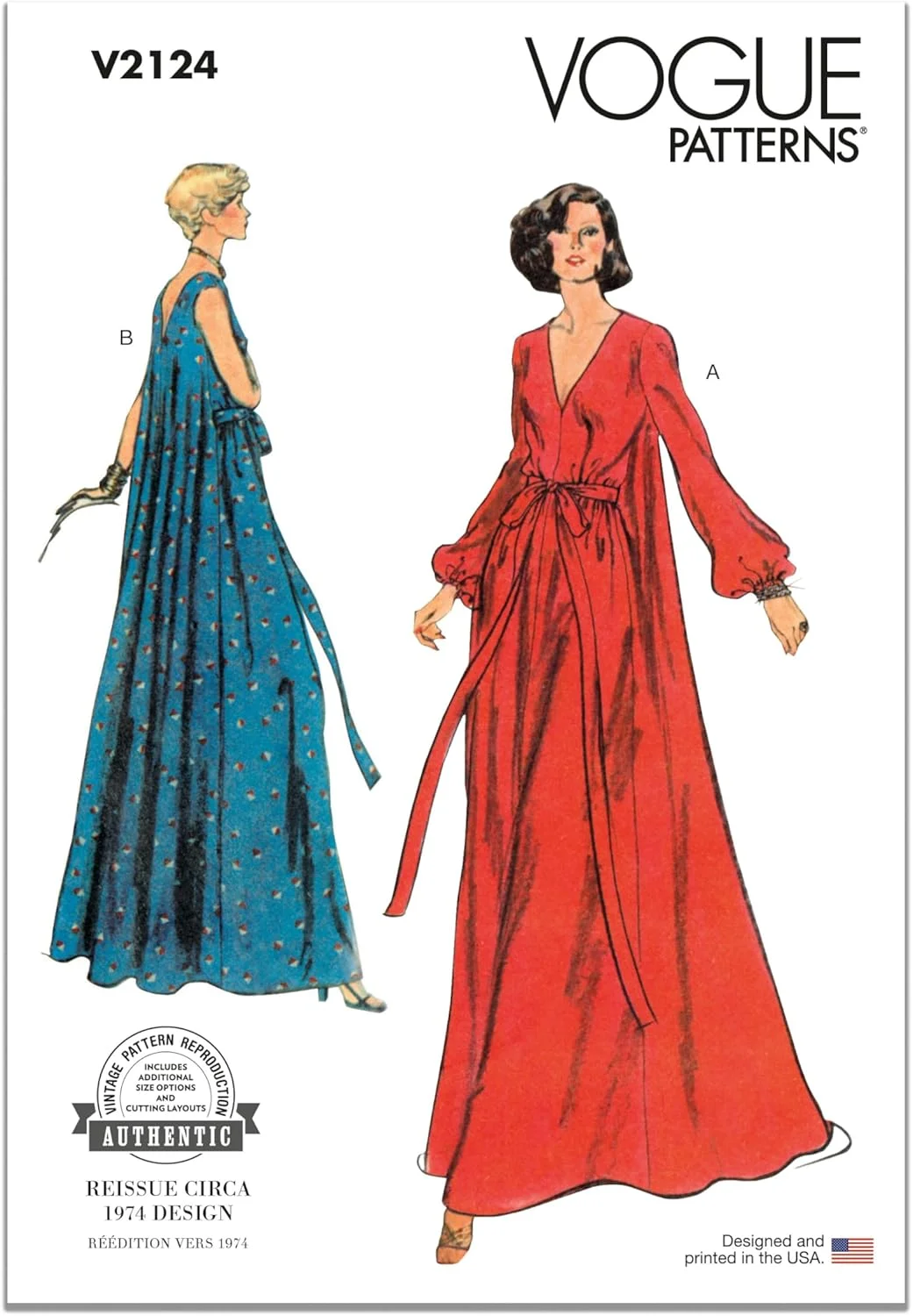 الگوهای خیاطی ووگ V2124BB لباس راحتی زنانه BB(8-10-12-14)