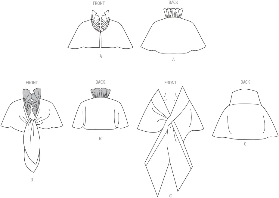 الگوهای VOGUE V1991A شنل زنانه توسط تام و لیندا پلات A (S-M-L)