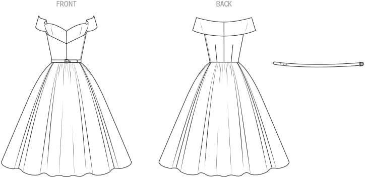 الگوهای خیاطی Vogue V2123B5 لباس شب زنانه B5 (8-10-12-14-16) الگوهای خیاطی Vogue V2123B5 لباس شب زنانه B5 (8-10-12-14-16)