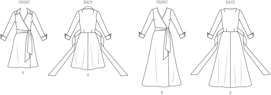 الگوهای Vogue V2000H5 لباس مجلسی زنانه DVF Wrap اثر دایان فون فورستنبرگ H5(6-8-10-12-14)