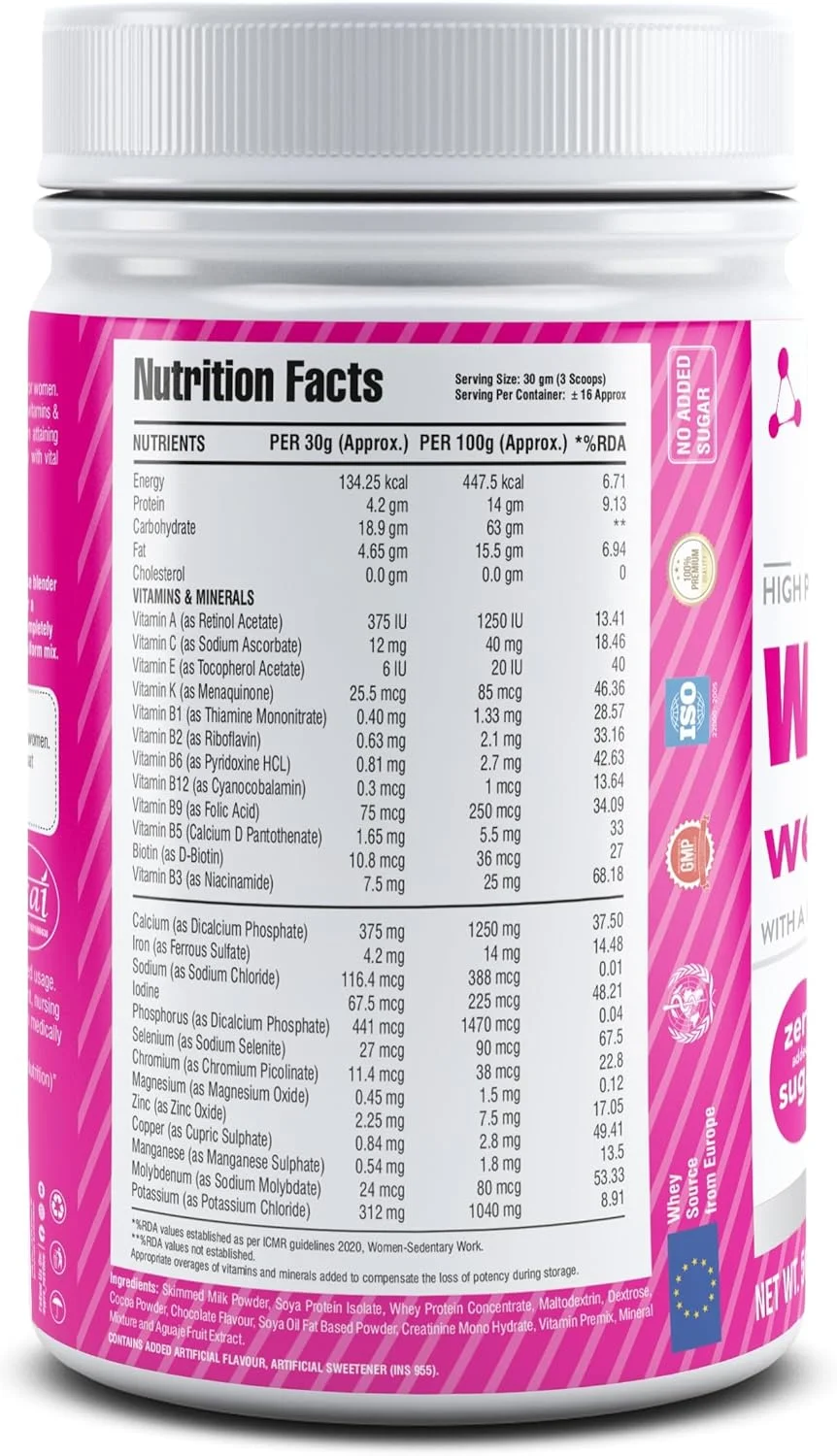 مکمل افزایش وزن پروتئینی بانوان مایپرو اسپرت نوتریشن با عصاره میوه آگواجه، مکمل غذایی با (24 ماده مغذی ضروری، 3 پروتئین با کیفیت) طعم شکلات برای بانوان - 500 گرم مکمل افزایش وزن پروتئینی بانوان مایپرو اسپرت نوتریشن با عصاره میوه آگواجه، مکمل غذایی با (24 ماده مغذی ضروری، 3 پروتئین با کیفیت) طعم شکلات برای بانوان - 500 گرم