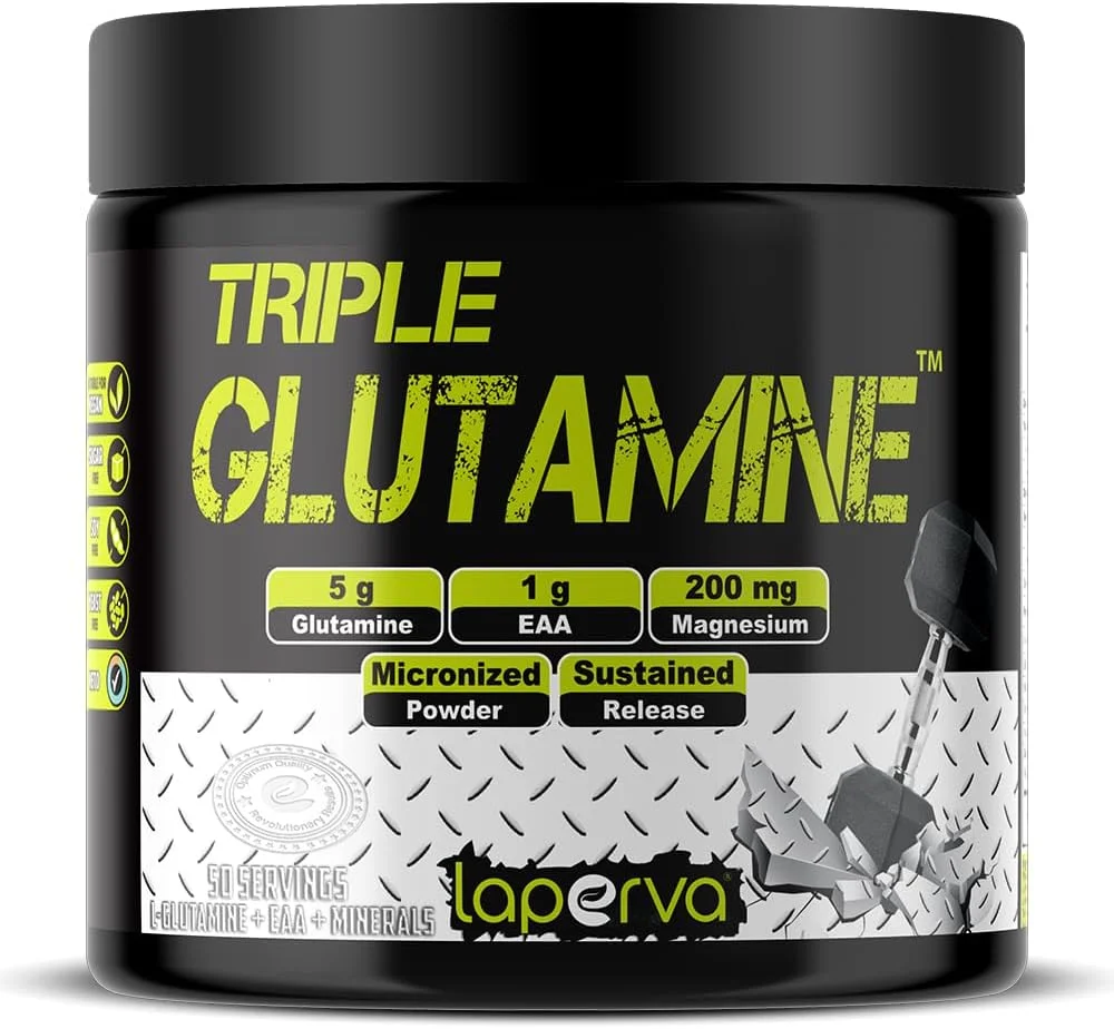 مکمل غذایی گلوتامین سه گانه لاپروا بدون طعم، 50 سروینگ مکمل غذایی گلوتامین سه گانه لاپروا بدون طعم، 50 سروینگ