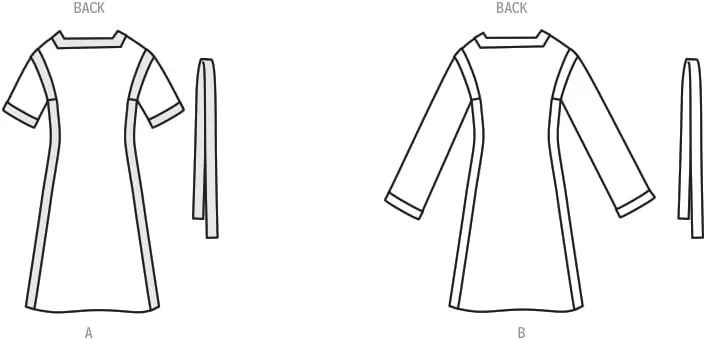 الگوهای Vogue V1948B5 لباس زنانه B5(8-10-12-14-16)