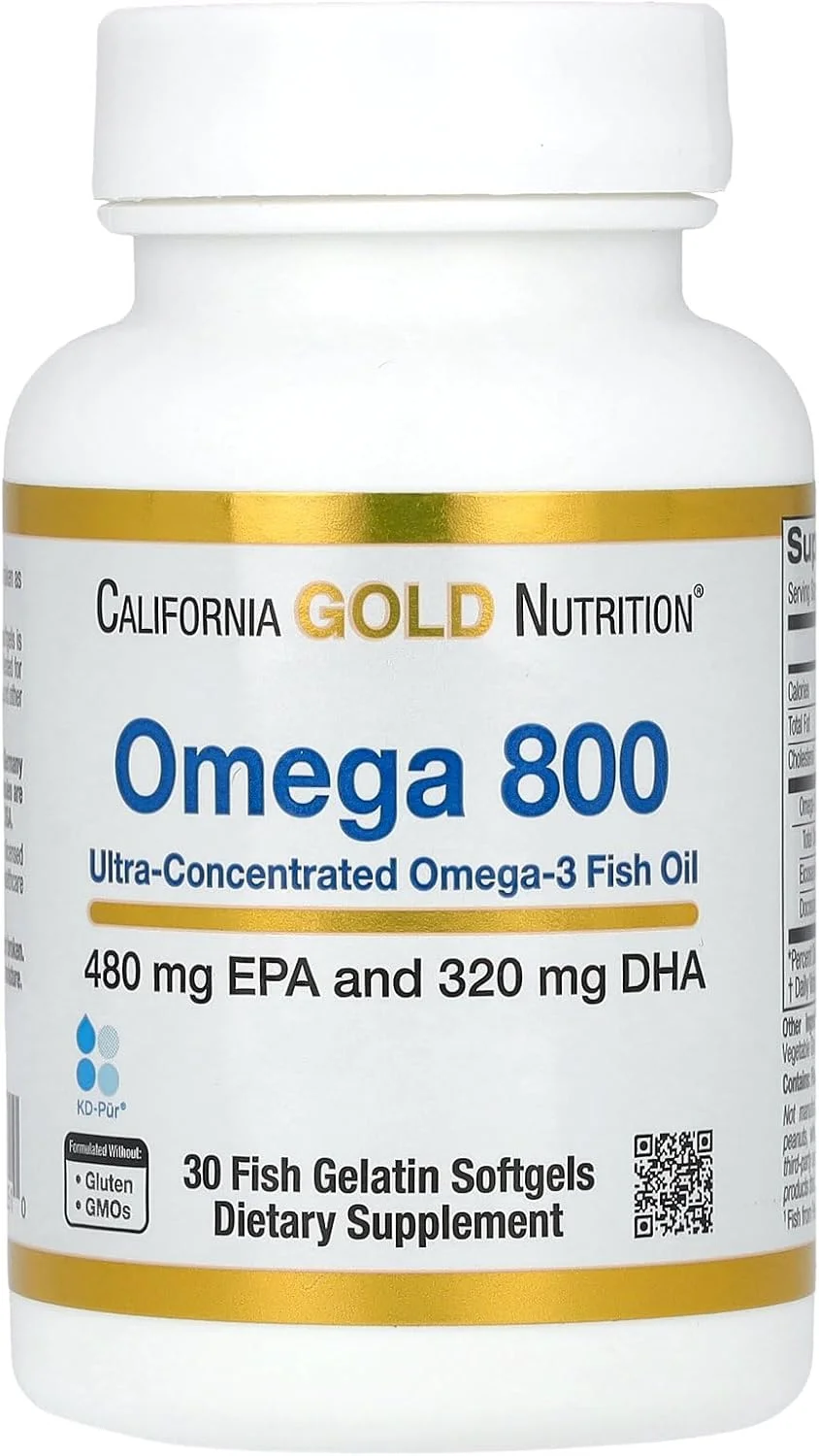 Madre Labs California Gold Nutrition، روغن ماهی امگا 800 با گرید دارویی، 80% EPA/DHA، فرم تری گلیسیرید، 1000 میلی گرم، 30 سافت ژل ژلاتینی ماهی Madre Labs California Gold Nutrition، روغن ماهی امگا 800 با گرید دارویی، 80% EPA/DHA، فرم تری گلیسیرید، 1000 میلی گرم، 30 سافت ژل ژلاتینی ماهی