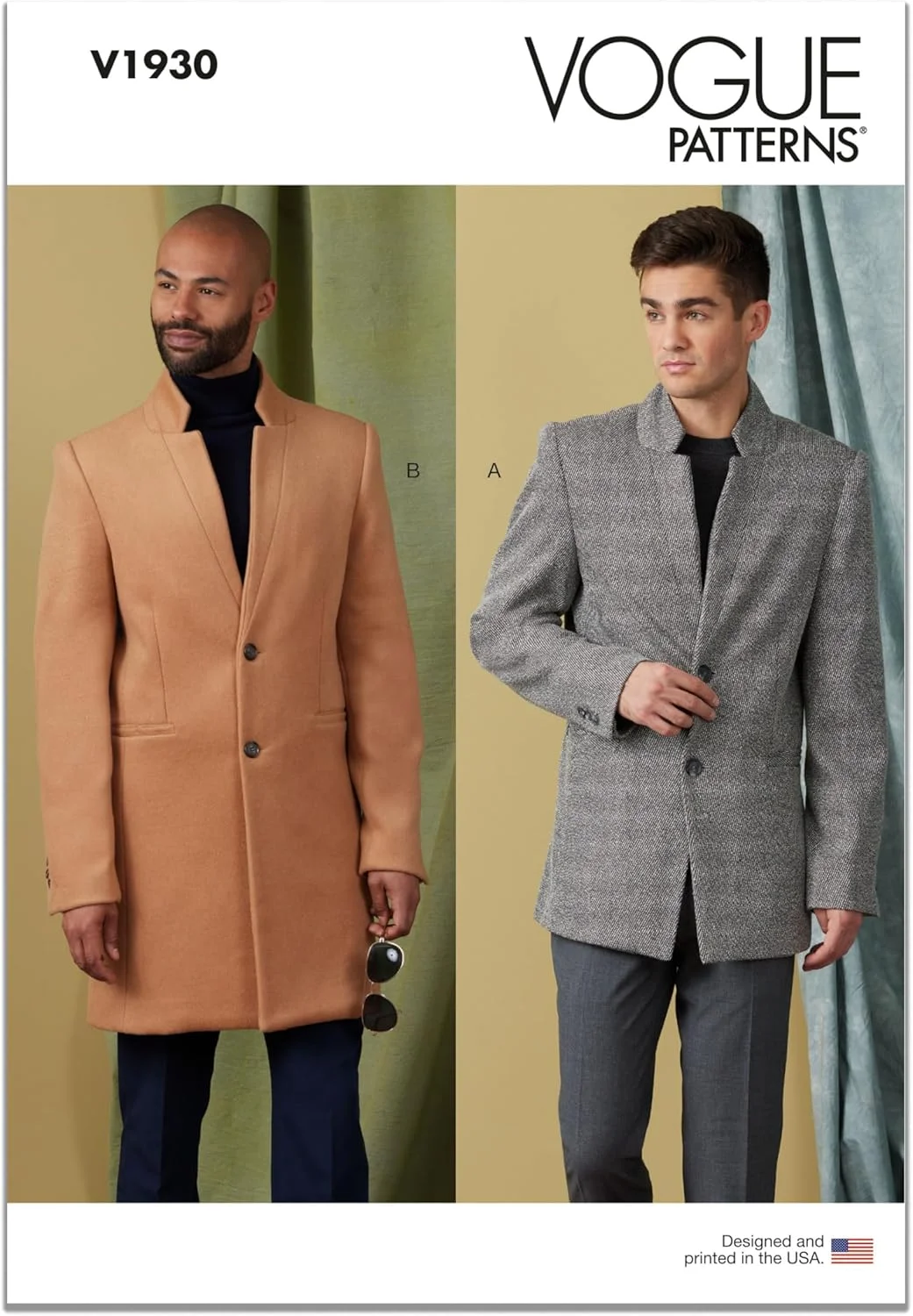 الگوهای Vogue V1930MUU کت مردانه MUU (34-36-38-40)