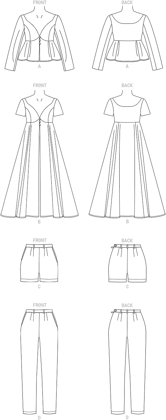 الگوهای Vogue V1901A5 لباس ورزشی زنانه A5 (6-8-10-12-14) الگوهای Vogue V1901A5 لباس ورزشی زنانه A5 (6-8-10-12-14)