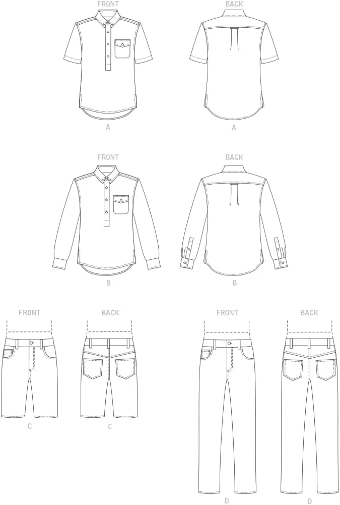 الگوهای Vogue V1895MXX لباس ورزشی مردانه/پسرانه MXX (40-42-44-46) الگوهای Vogue V1895MXX لباس ورزشی مردانه/پسرانه MXX (40-42-44-46)