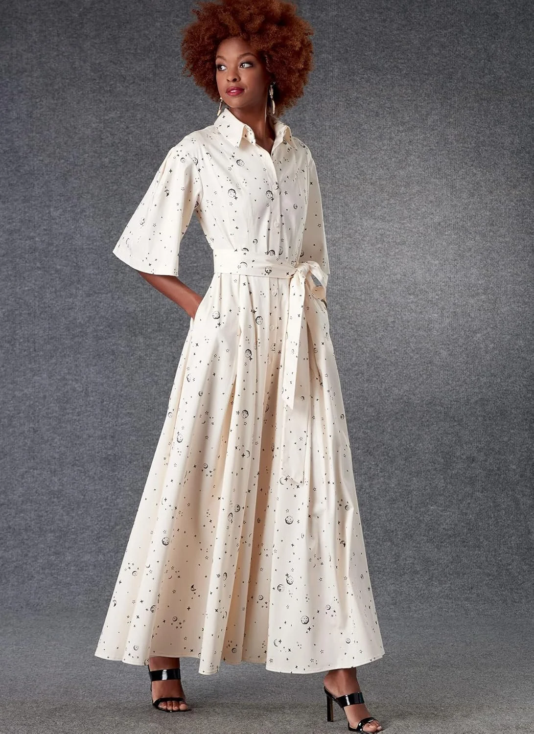 الگوهای Vogue V1783B5 لباس زنانه B5 (8-10-12-14-16)