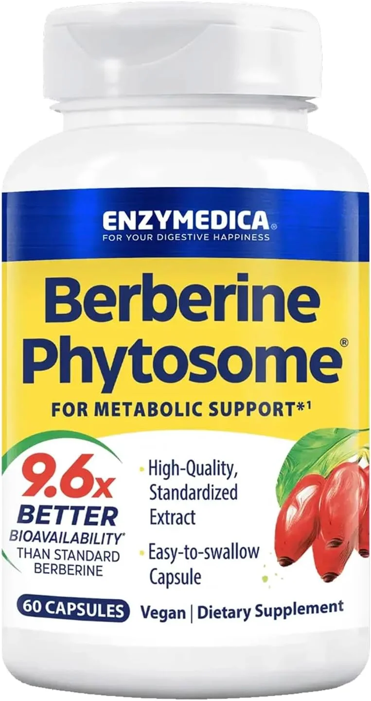 انزیمدیکا بربرین فیتوزوم 60 کپسول | مکمل غذایی وگان برای متابولیسم قند خون سالم