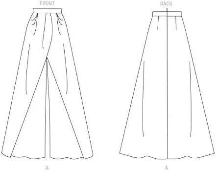 الگوهای Vogue V1702R5 شلوار زنانه، سایز 14-16-18-20-22، R5