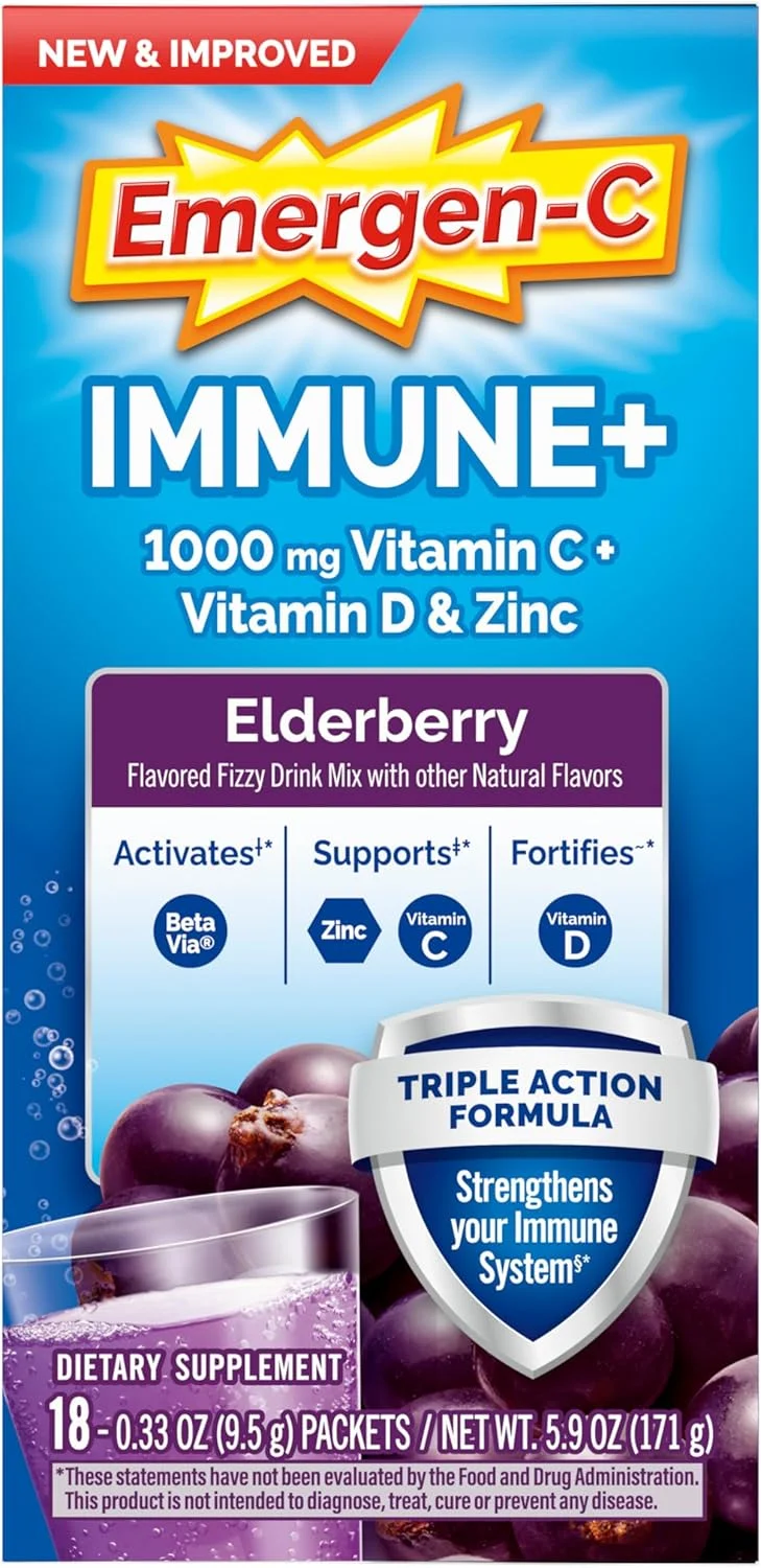 مکمل غذایی ایمن-سی ایمیون+ ویتامین سی 1000 میلی گرم (18 عدد، الدربری) پودر مخلوط نوشیدنی گازدار مکمل غذایی ایمن-سی ایمیون+ ویتامین سی 1000 میلی گرم (18 عدد، الدربری) پودر مخلوط نوشیدنی گازدار