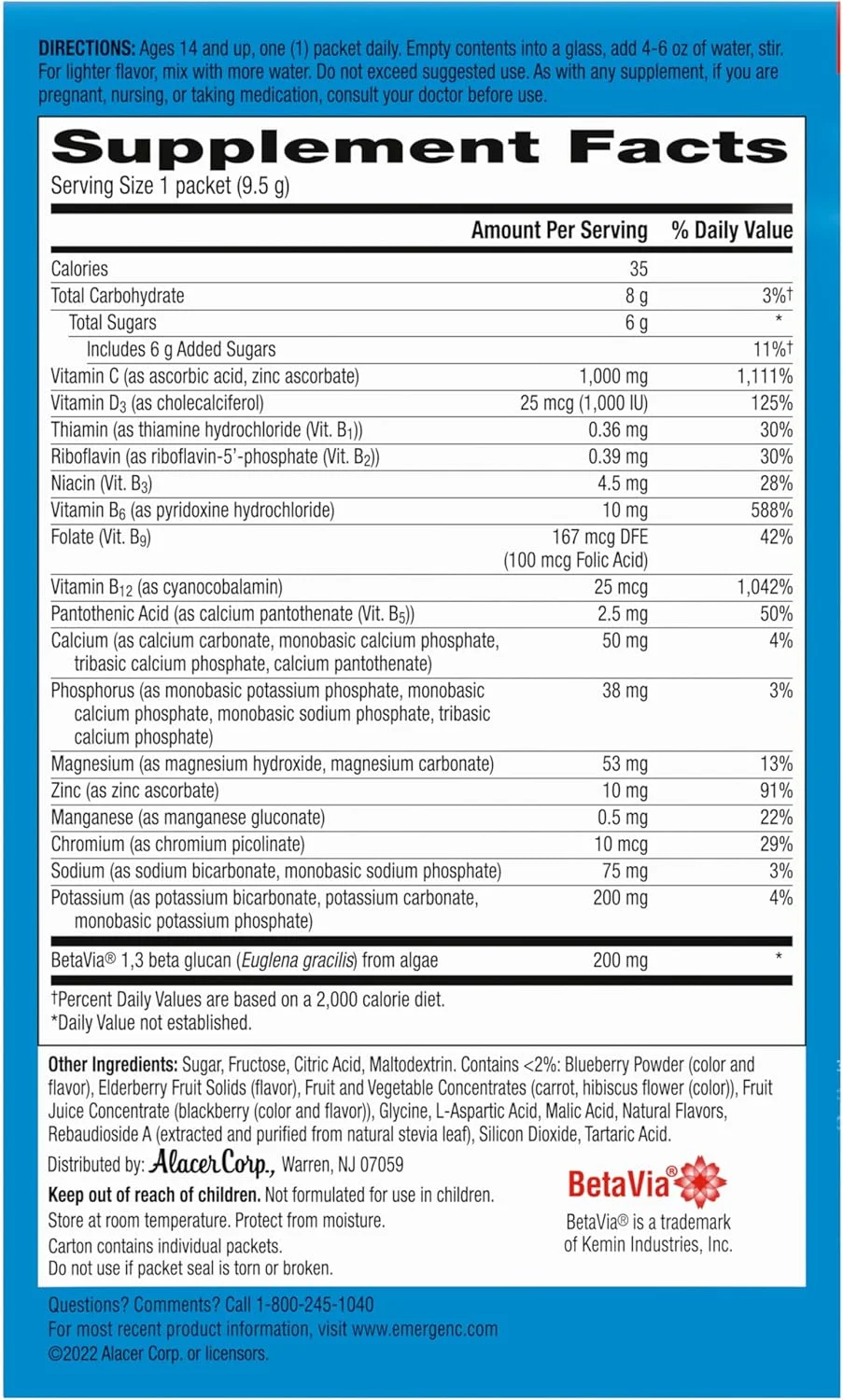مکمل غذایی ایمن-سی ایمیون+ ویتامین سی 1000 میلی گرم (18 عدد، الدربری) پودر مخلوط نوشیدنی گازدار مکمل غذایی ایمن-سی ایمیون+ ویتامین سی 1000 میلی گرم (18 عدد، الدربری) پودر مخلوط نوشیدنی گازدار