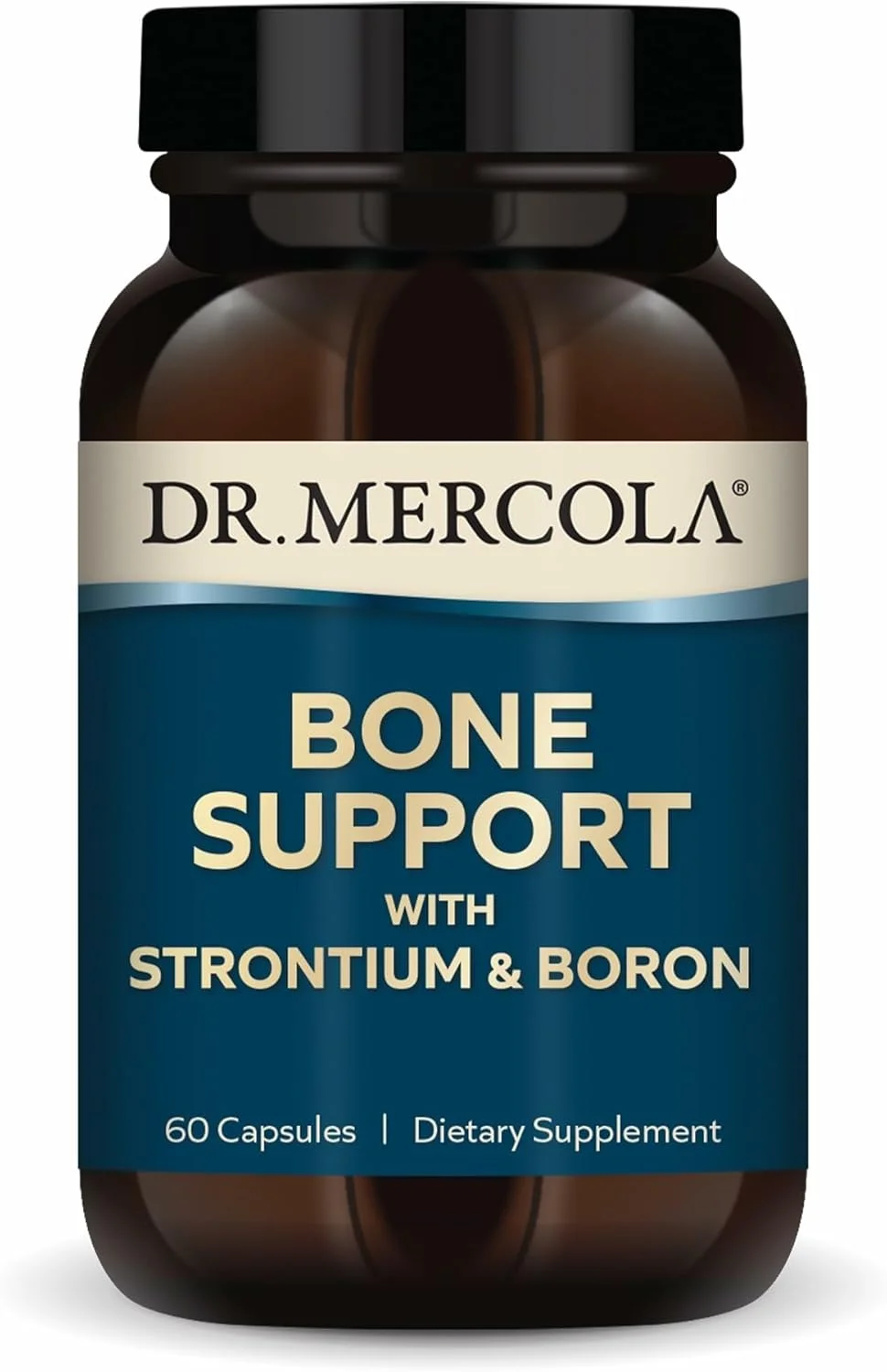 مکمل تقویت استخوان دکتر مرcola با استرانسیم و بور، 30 سروینگ (60 کپسول)، مکمل غذایی، برای راحتی استخوان و مفاصل، غیر GMO