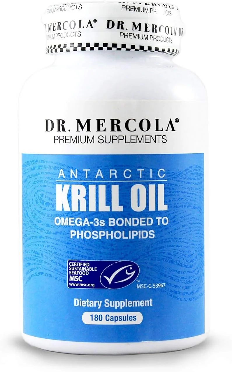 روغن کریل قطب جنوب دکتر مرcola، 90 سروینگ (180 کپسول)، مکمل غذایی، پشتیبانی از سلامت اندام ها، استخوان ها و مفاصل، غیر GMO، دارای گواهی MSC