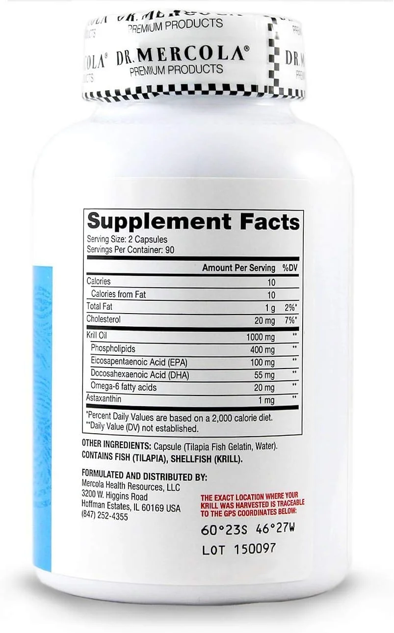 روغن کریل قطب جنوب دکتر مرcola، 90 سروینگ (180 کپسول)، مکمل غذایی، پشتیبانی از سلامت اندام ها، استخوان ها و مفاصل، غیر GMO، دارای گواهی MSC روغن کریل قطب جنوب دکتر مرcola، 90 سروینگ (180 کپسول)، مکمل غذایی، پشتیبانی از سلامت اندام ها، استخوان ها و مفاصل، غیر GMO، دارای گواهی MSC