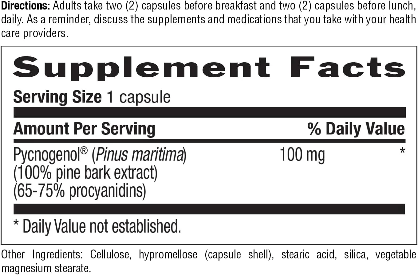 کپسول های گیاهی پیکنوژنول 100 میلی گرمی Country Life، 30 عددی کپسول های گیاهی پیکنوژنول 100 میلی گرمی Country Life، 30 عددی