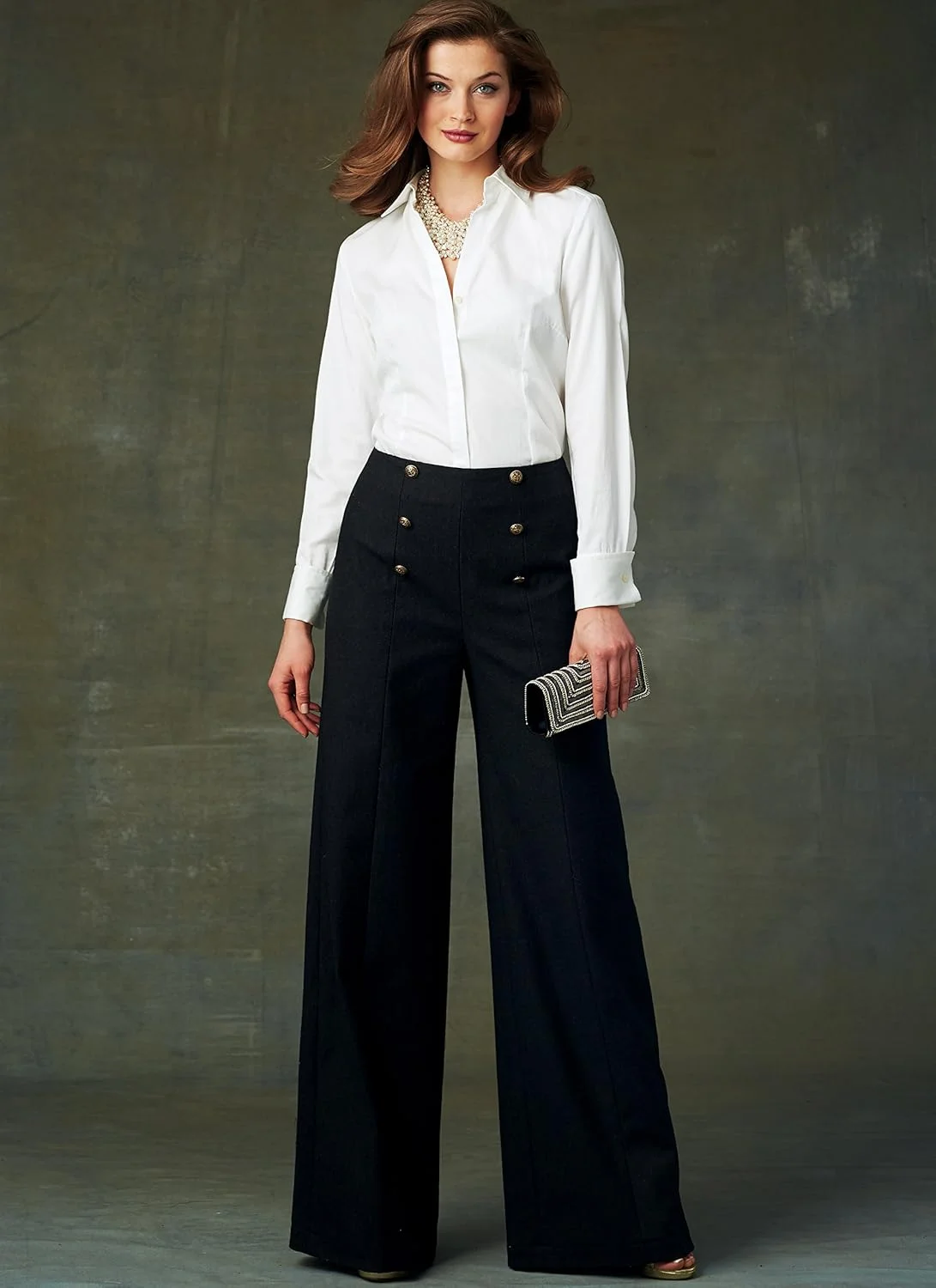 الگوهای Vogue، شلوار زنانه، کاغذی، چند رنگ، 15 x 0.5 x 22 سانتی متر