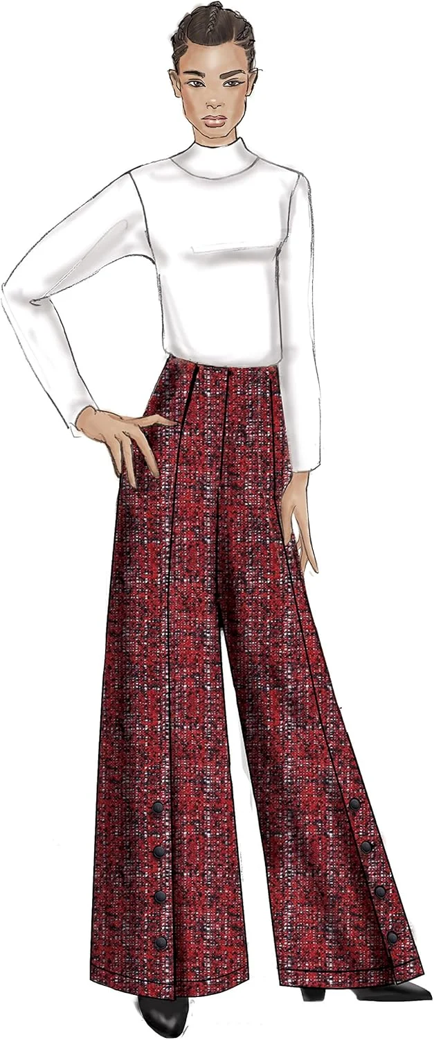 الگوهای Vogue، شلوار زنانه، کاغذی، چند رنگ، 15 x 0.5 x 22 سانتی متر