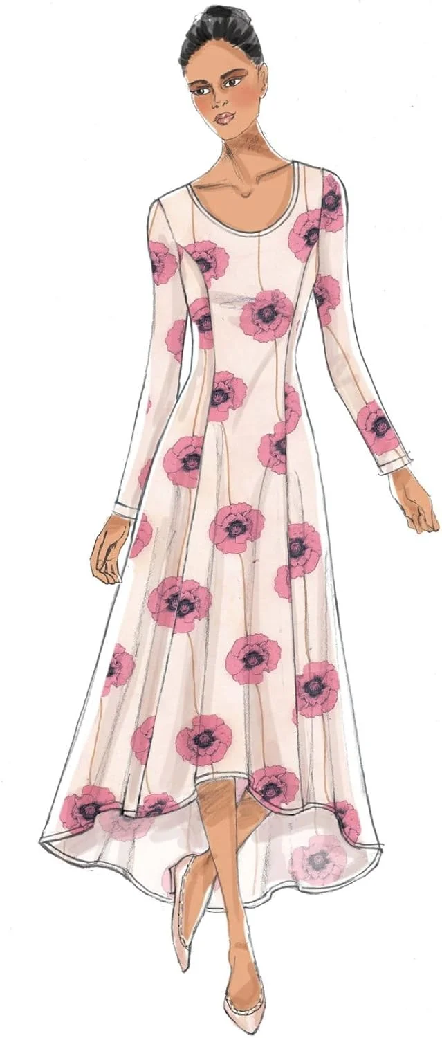 الگوهای VOGUE 9199 A5، لباس زنانه، سایزهای 6-14، بافت، چند رنگ، 15 x 0.5 x 22 سانتی متر