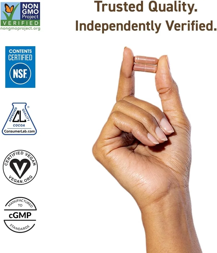 مکمل سلامت قلب CocoaVia، 30 روزه، 500 میلی گرم فلاونول های کاکائو، حمایت از سلامت قلب، افزایش اکسید نیتریک، گردش خون، انرژی، وگان، شکلات تلخ، 60 کپسول مکمل سلامت قلب CocoaVia، 30 روزه، 500 میلی گرم فلاونول های کاکائو، حمایت از سلامت قلب، افزایش اکسید نیتریک، گردش خون، انرژی، وگان، شکلات تلخ، 60 کپسول