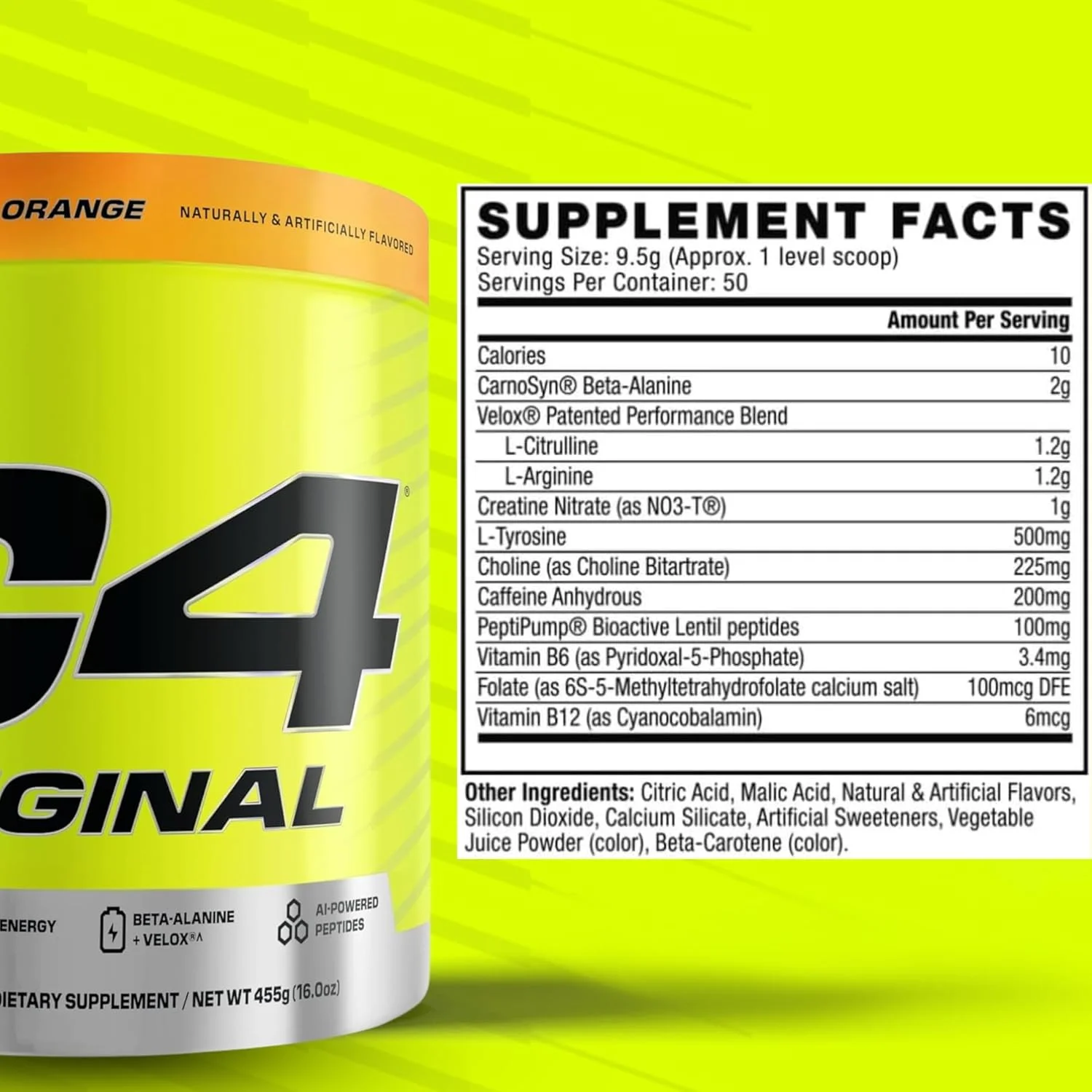 پودر مکمل قبل از تمرین C4 Original Cellucor برای مردان و زنان، افزایش انرژی، استقامت و تمرکز، حاوی کراتین، بتا آلانین، سیترولین، کافئین و تقویت کننده نیتریک اکسید، طعم پرتقال، 50 سروینگ پودر مکمل قبل از تمرین C4 Original Cellucor برای مردان و زنان، افزایش انرژی، استقامت و تمرکز، حاوی کراتین، بتا آلانین، سیترولین، کافئین و تقویت کننده نیتریک اکسید، طعم پرتقال، 50 سروینگ