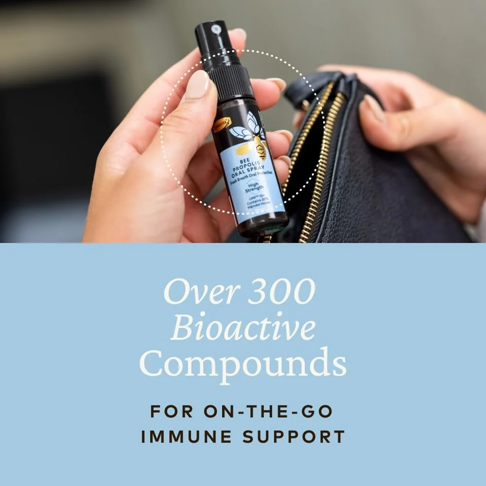 اسپری تسکین دهنده گلو پروپولیس کامویتا، طعم نعناع آرامش بخش با عسل مانوکا UMF 10+ - پشتیبانی طبیعی از سیستم ایمنی، آنتی اکسیدان، مکمل غذایی، 20 میلی لیتر اسپری تسکین دهنده گلو پروپولیس کامویتا، طعم نعناع آرامش بخش با عسل مانوکا UMF 10+ - پشتیبانی طبیعی از سیستم ایمنی، آنتی اکسیدان، مکمل غذایی، 20 میلی لیتر