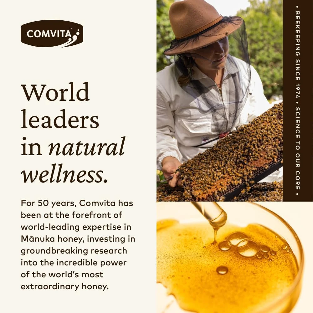 اسپری تسکین دهنده گلو پروپولیس کامویتا، طعم نعناع آرامش بخش با عسل مانوکا UMF 10+ - پشتیبانی طبیعی از سیستم ایمنی، آنتی اکسیدان، مکمل غذایی، 20 میلی لیتر اسپری تسکین دهنده گلو پروپولیس کامویتا، طعم نعناع آرامش بخش با عسل مانوکا UMF 10+ - پشتیبانی طبیعی از سیستم ایمنی، آنتی اکسیدان، مکمل غذایی، 20 میلی لیتر