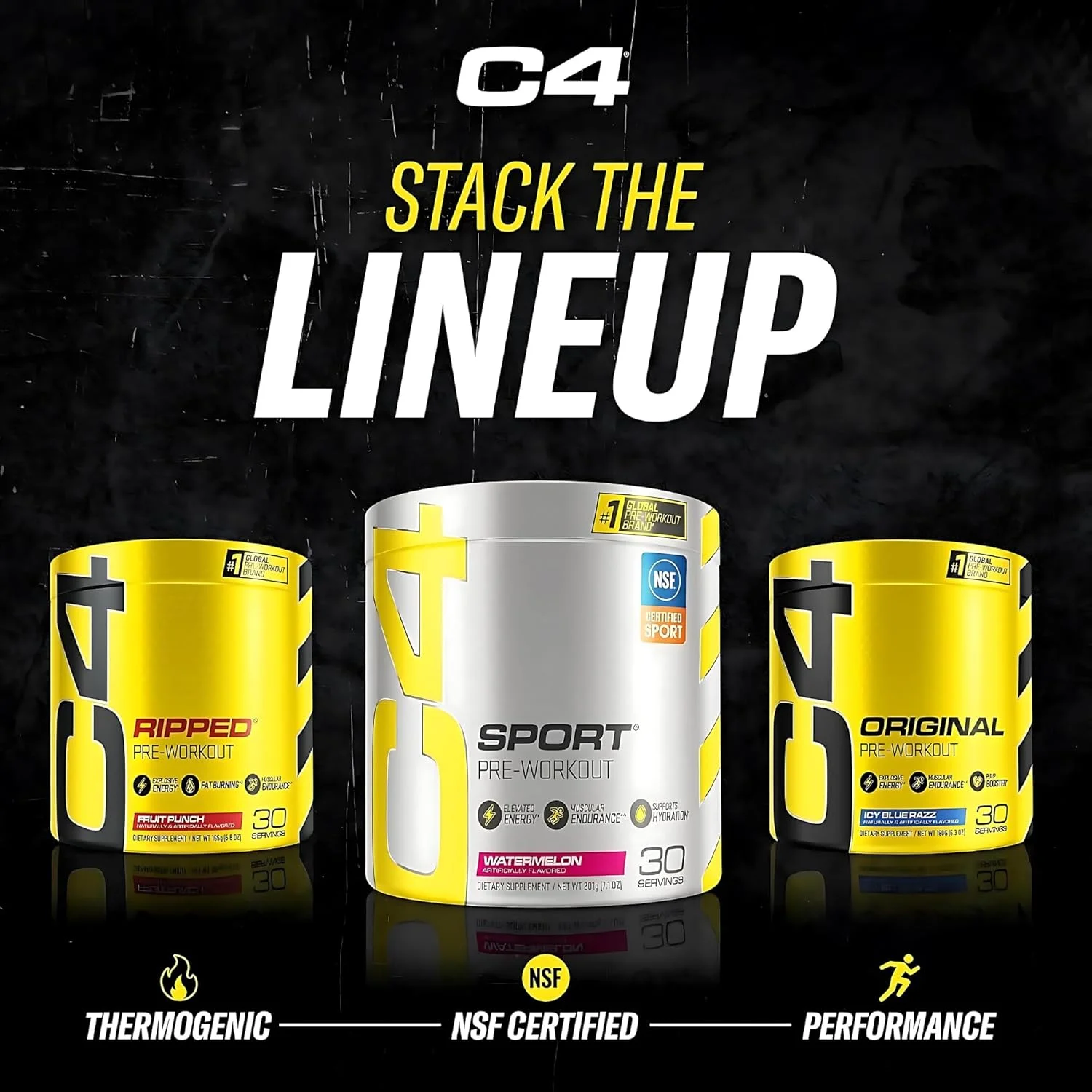 پودر مکمل قبل از تمرین C4 Original Cellucor برای مردان و زنان، انرژی، استقامت و تمرکز، حاوی کراتین، بتا آلانین، سیترولین، کافئین و تقویت کننده نیتریک اکسید، طعم پرتقال، 50 سروینگ پودر مکمل قبل از تمرین C4 Original Cellucor برای مردان و زنان، انرژی، استقامت و تمرکز، حاوی کراتین، بتا آلانین، سیترولین، کافئین و تقویت کننده نیتریک اکسید، طعم پرتقال، 50 سروینگ