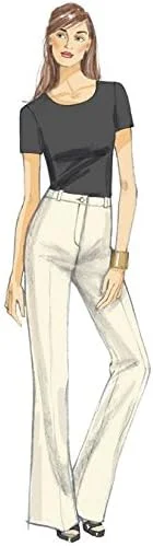 الگوهای Vogue 9181، شلوار زنانه، سایزهای 6-14، چند رنگ، A5 (6-8-10-12-14)