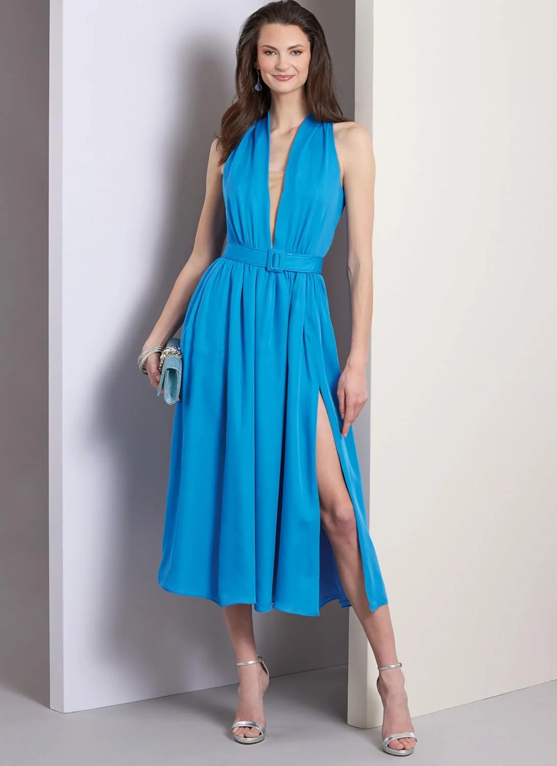 الگوهای Vogue بسته خیاطی دامن و لباس آستر دار زنانه، کد طراحی V1953، سایزهای 16-18-20-22-24