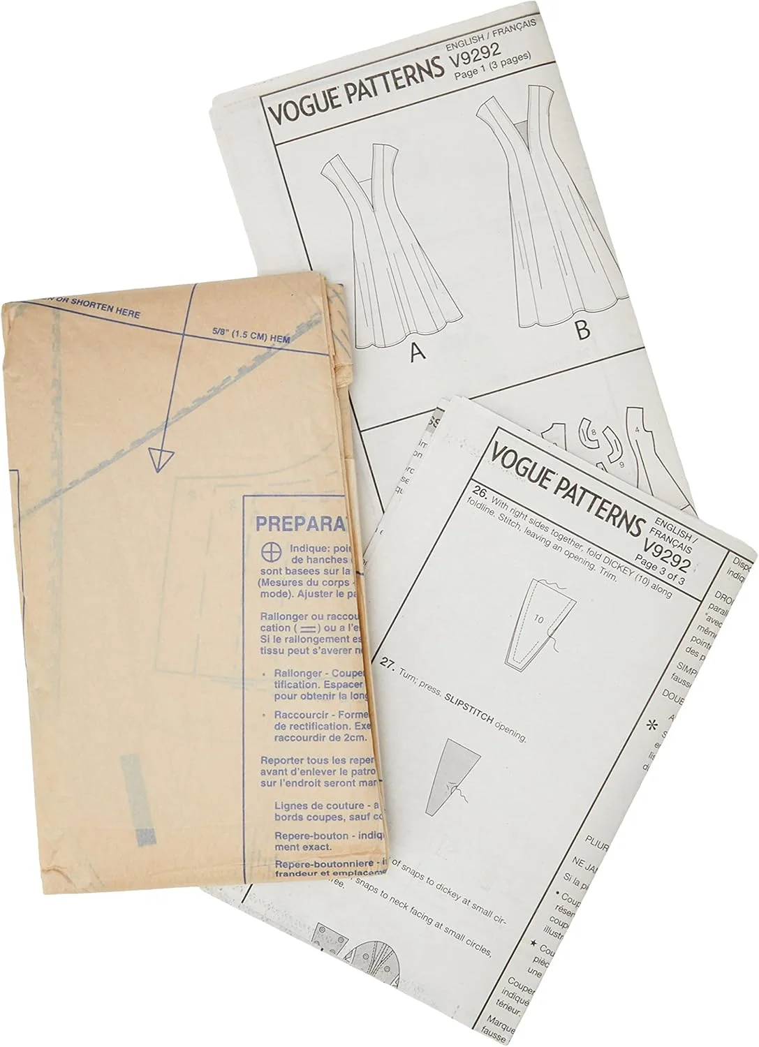 الگوهای Vogue 9292 OS، ژاکت و یقه زنانه، سایزهای 6-22، دستمال کاغذی، چند رنگ، 15 x 0.5 x 22 سانتی متر الگوهای Vogue 9292 OS، ژاکت و یقه زنانه، سایزهای 6-22، دستمال کاغذی، چند رنگ، 15 x 0.5 x 22 سانتی متر