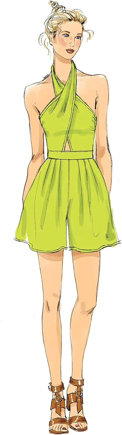 الگوهای Vogue 9259 A5، رامپر و جامپسوت زنانه، سایزهای 6-14، کاغذی، چند رنگ، 15 x 0.5 x 22 سانتی متر