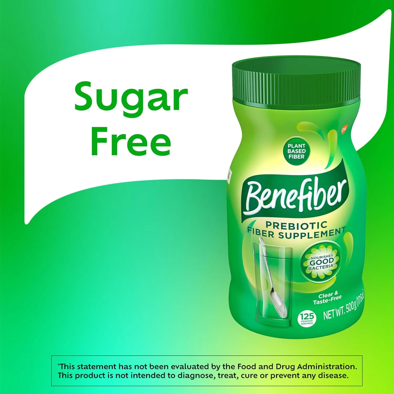پودر مکمل فیبر پری بیوتیک روزانه Benefiber برای سلامت دستگاه گوارش، پودر فیبر روزانه، بدون طعم - 62 سروینگ (246 گرم)