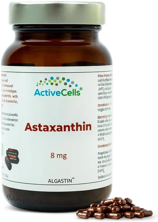 کپسول های آستاگزانتین ActiveCells® 8 میلی گرم 60 عدد برای 2 ماه - مکمل غذایی - آستاگزانتین طبیعی گیاهی - پشتیبانی از سیستم ایمنی بدن - کپسول های وگان فوق العاده خالص و ایمن