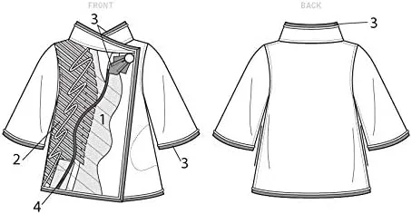 الگوهای Vogue McCall's V9341، الگوی خیاطی، قالب، کاغذی، سفید، XS-S-M