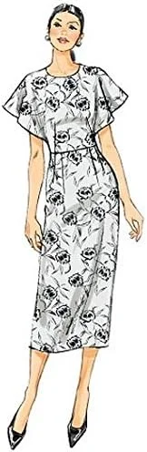 الگوهای VOGUE 9021 A5، لباس زنانه، سایزهای 6-8-10-12-14، فلانل الگوهای VOGUE 9021 A5، لباس زنانه، سایزهای 6-8-10-12-14، فلانل