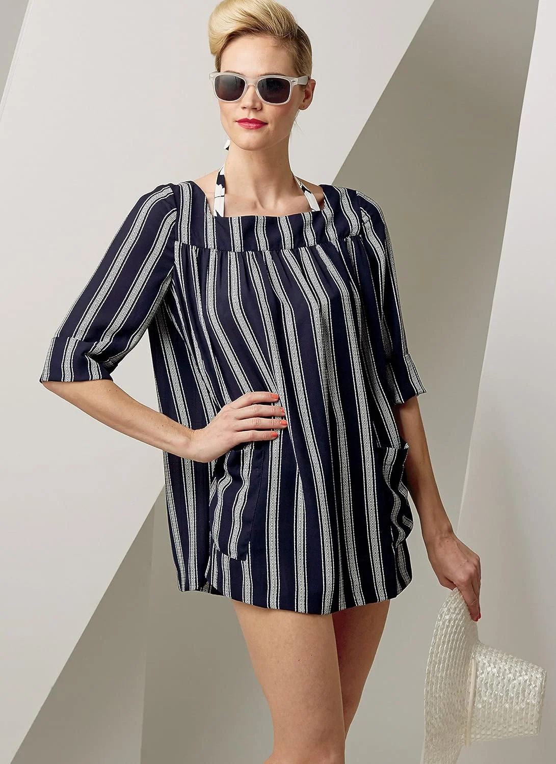 الگوهای Vogue، سوتین و شورت غیر رسمی، سایز 14-16-18-20-22، نارنجی