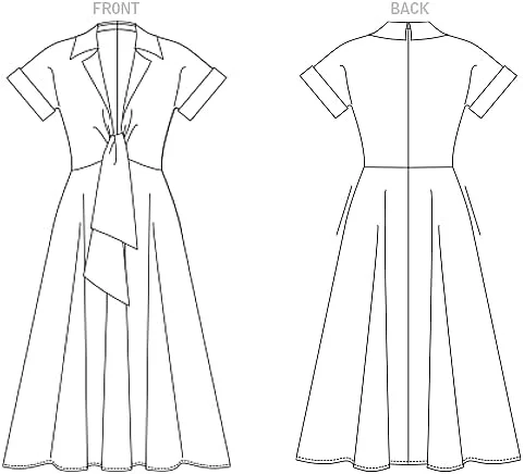 الگوهای خیاطی Vogue، کیت دوخت لباس زنانه از Badgley Mischka، کد طراحی V1898، سایزهای 16-18-20-22-24، چند رنگ