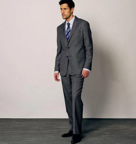 الگوهای Vogue V8890 سایز MXX 40-42-44-46 کت، شورت و شلوار مردانه