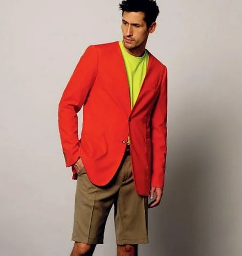 الگوهای Vogue V8890 سایز MXX 40-42-44-46 کت، شورت و شلوار مردانه