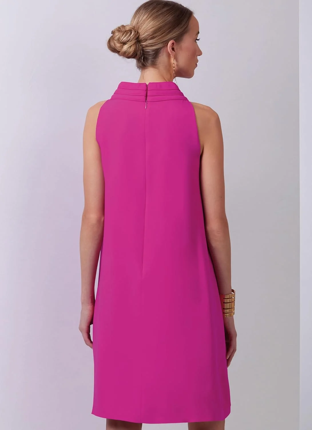 الگوی خیاطی لباس زنانه Vogue Misses' آستر دار از Tom & Linda Platt Inc، کد طراحی V2023، سایزهای 14-16-18-20-22، چند رنگ